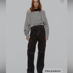 H&M black cargo pants